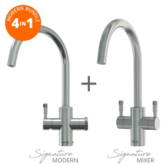 QETTLE Q9234BUN Signature Modern 2L 4 in 1 Round Dual Lever Tap Bundle