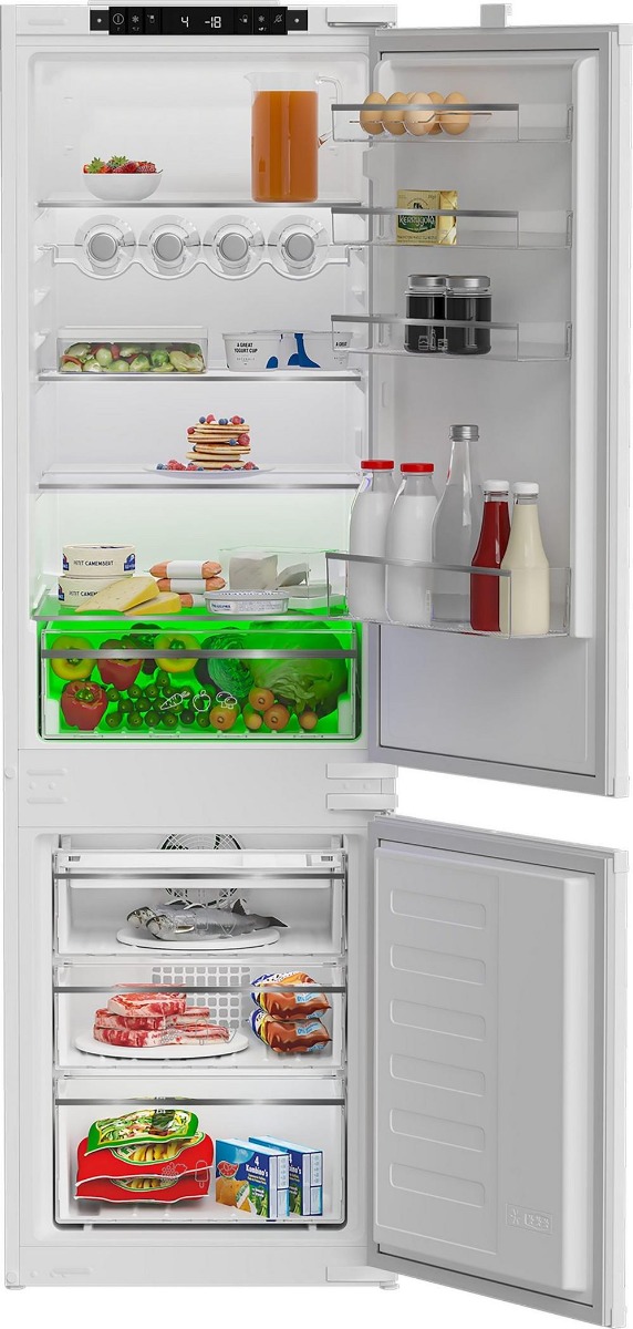 Blomberg KNE4554EVI 54cm Integrated 70:30 Frost Free Fridge Freezer - White