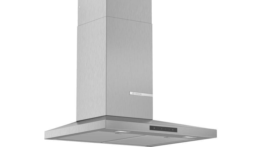 Bosch  Serie | 4  DWQ66DM50B 60cm Slim Pyramid Chimney Extractor Hood| Brushed Steel