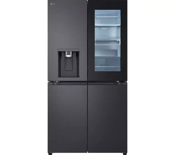 Lg GMG960EVJE Instaview American Fridge Freezer - Black Steel