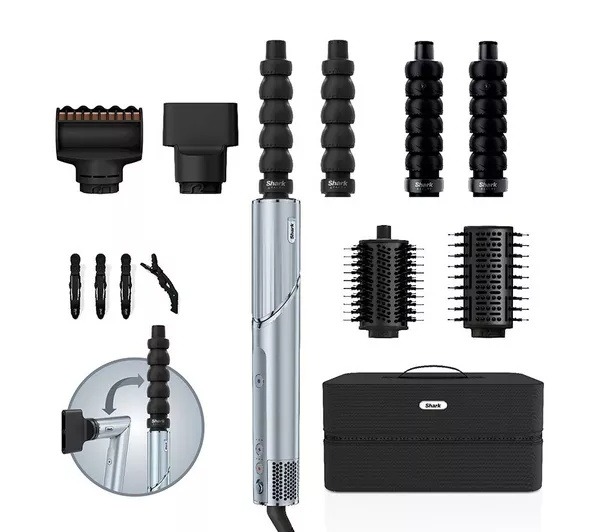 Shark HD476WHUK FlexStyle Air Styler & Hair Dryer - Limited Edition Glacial Blue