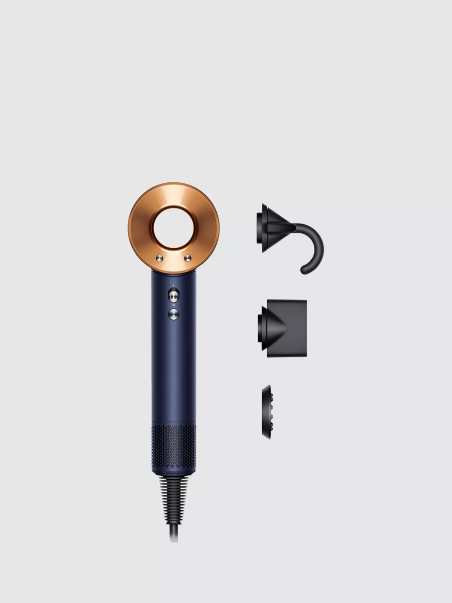 Dyson HD07 (113279-01) Supersonic Straight+Wavy Hair Dryer - Blue/Copper