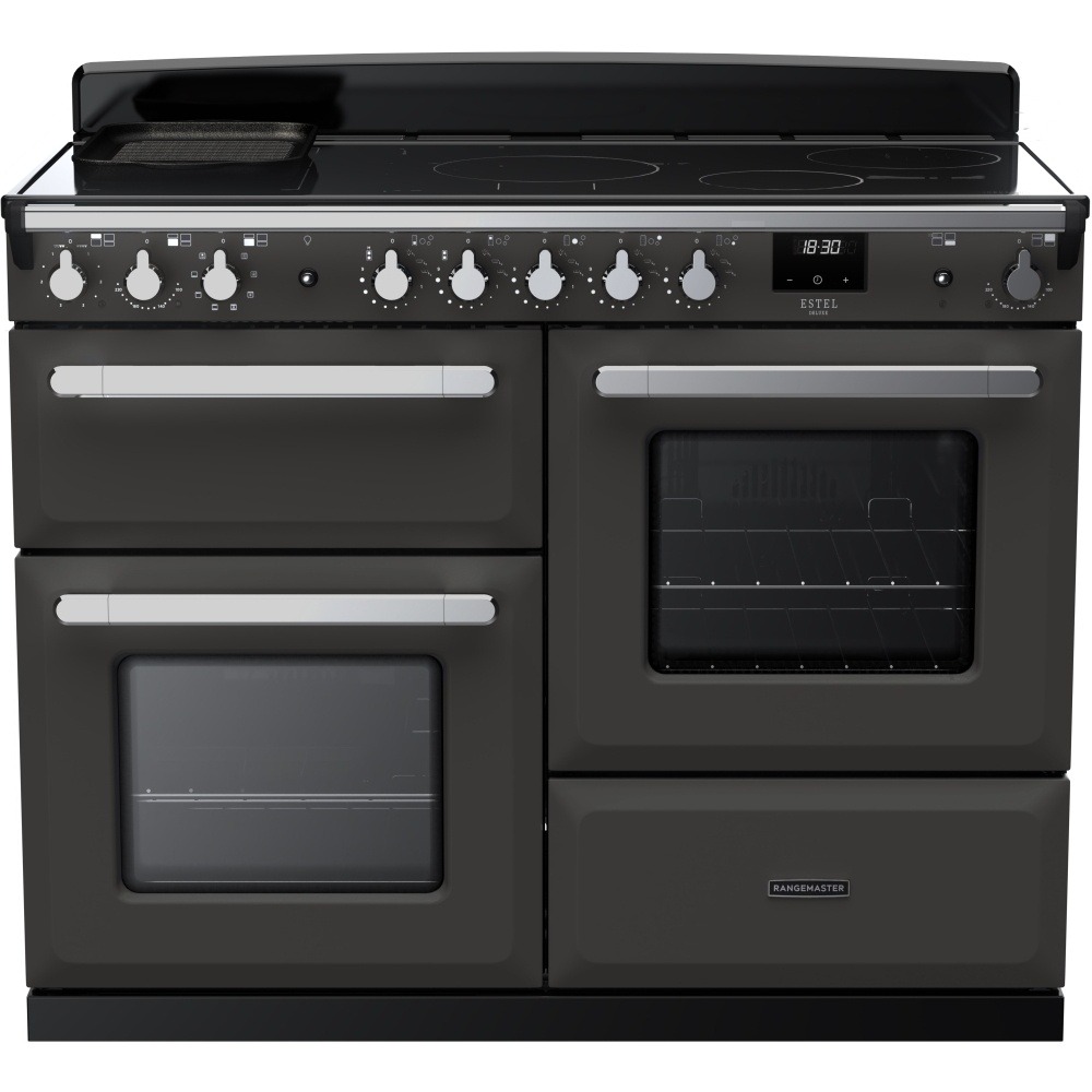 Rangemaster Estel Deluxe ESDLO110EIPSLT/CM1 110cm Induction Range Cooker Slate / Chrome