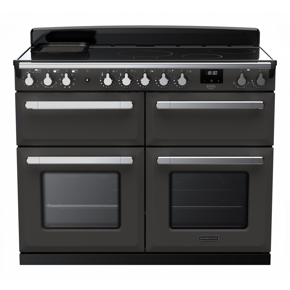 Rangemaster Estel Deluxe ESDLB110EIPSLT/CM1 110cm Induction Range Cooker Slate / Chrome
