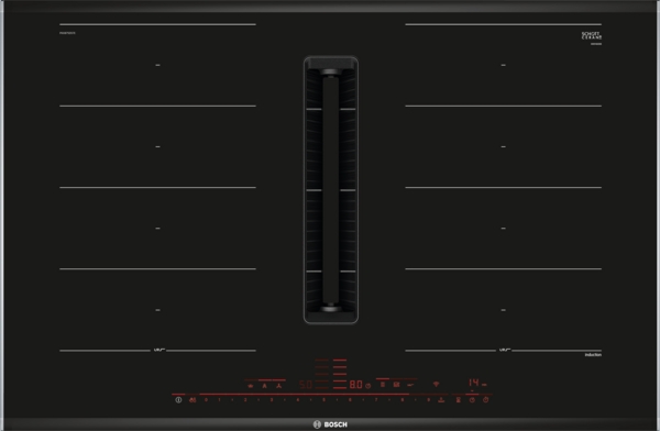 Bosch PXX875D57E 80cm Induction hob with integrated ventilation system - Black