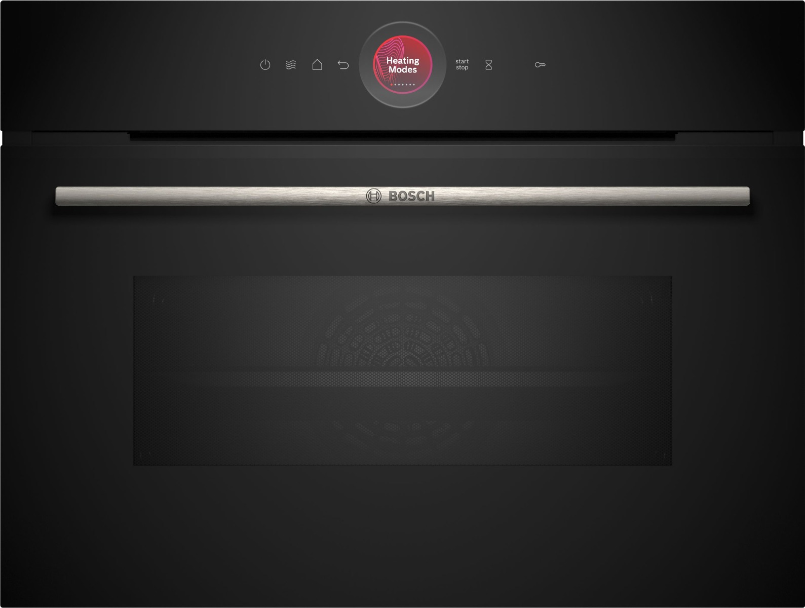 Bosch CMG7241B1B Serie 8 Built-In Compact Oven with Microwave Function|60 x 45cm - Black 