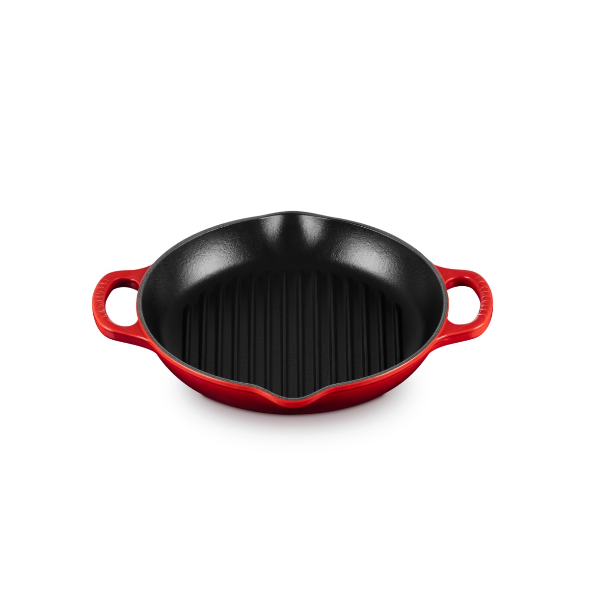 Le Creuset 20208250600422 Signature Enamelled Cast Iron Deep Round Grill - Cerise
