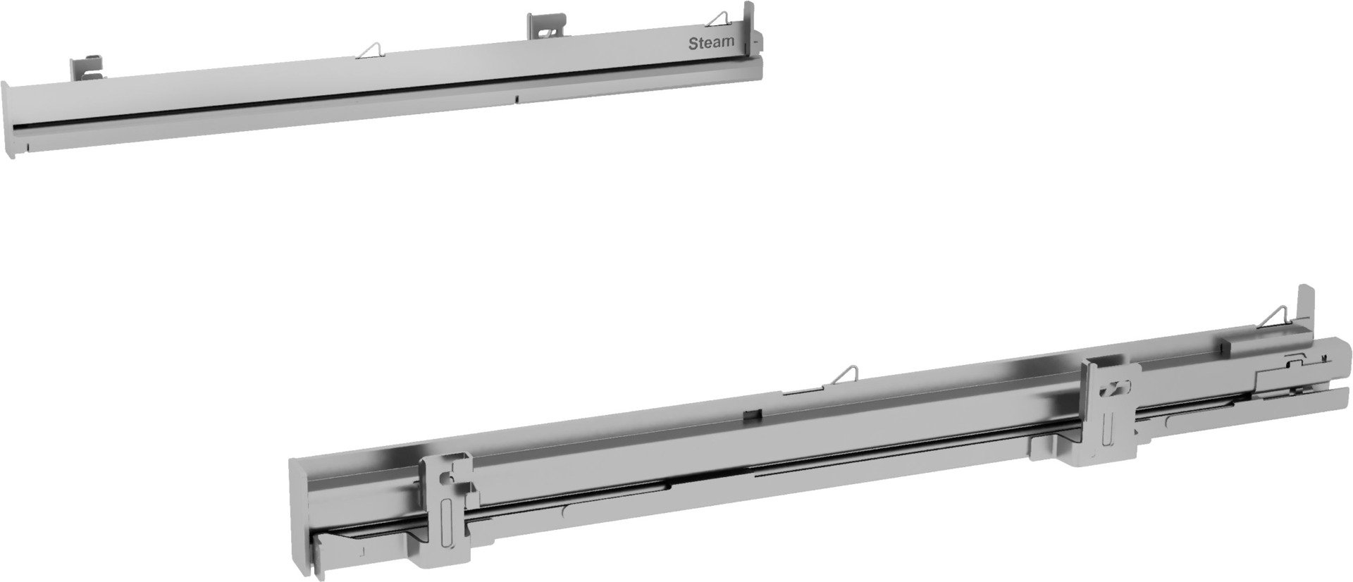 Bosch HEZ638D00 1 pair of level independent telescopic shelf rails 