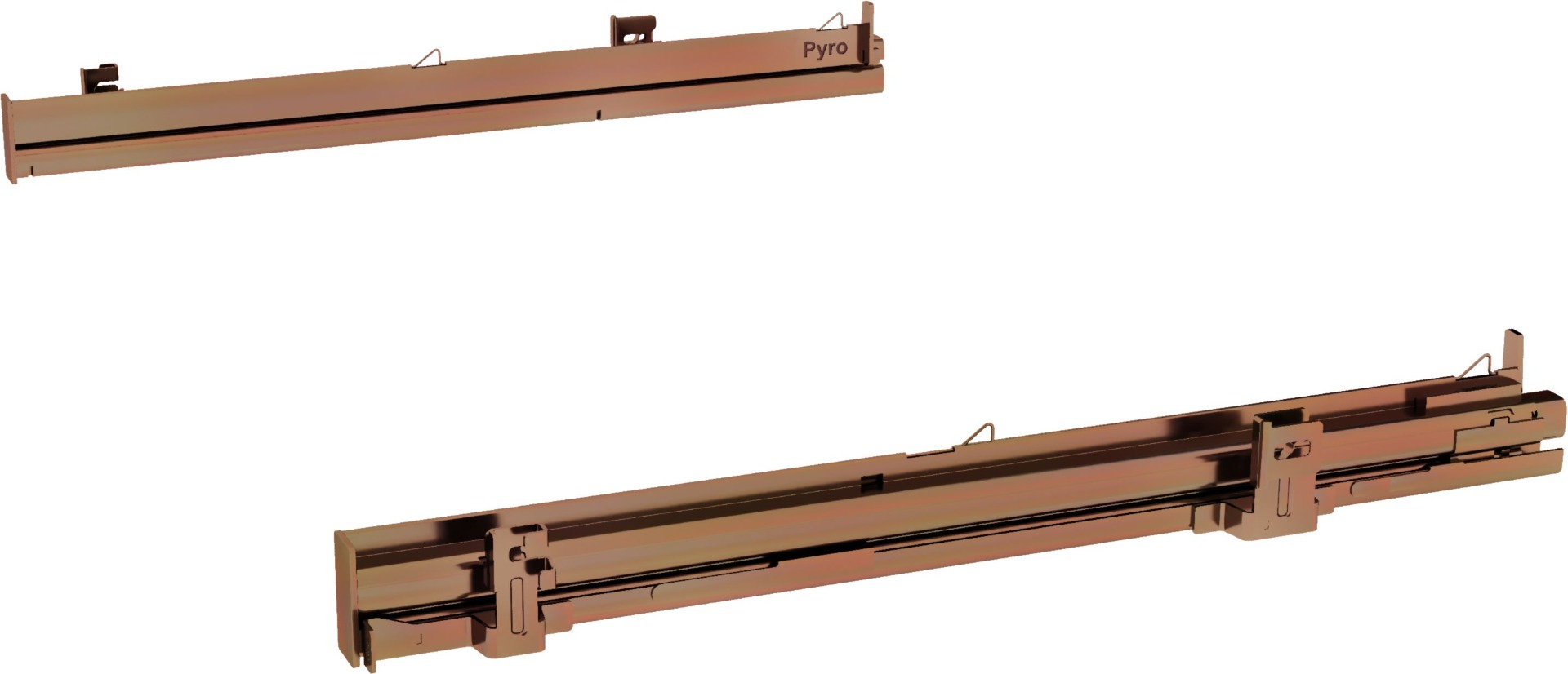Bosch HEZ638070 1 pair of level independent telescopic shelf rails