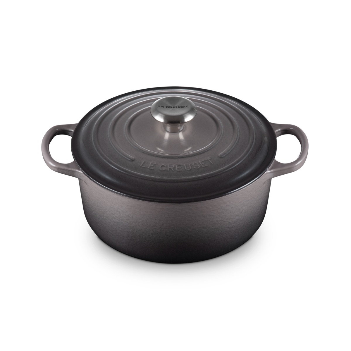 Le Creuset 2117724444 Cast Iron Round Casserole 24cm - Flint 