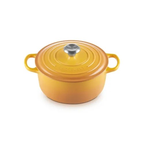 Le Creuset 21177246724430 Signature 24cm Cast Iron Round Casserole - Nectar