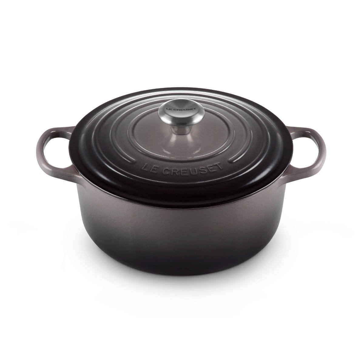 Le Creuset Cast Iron 26cm Round Casserole - Flint