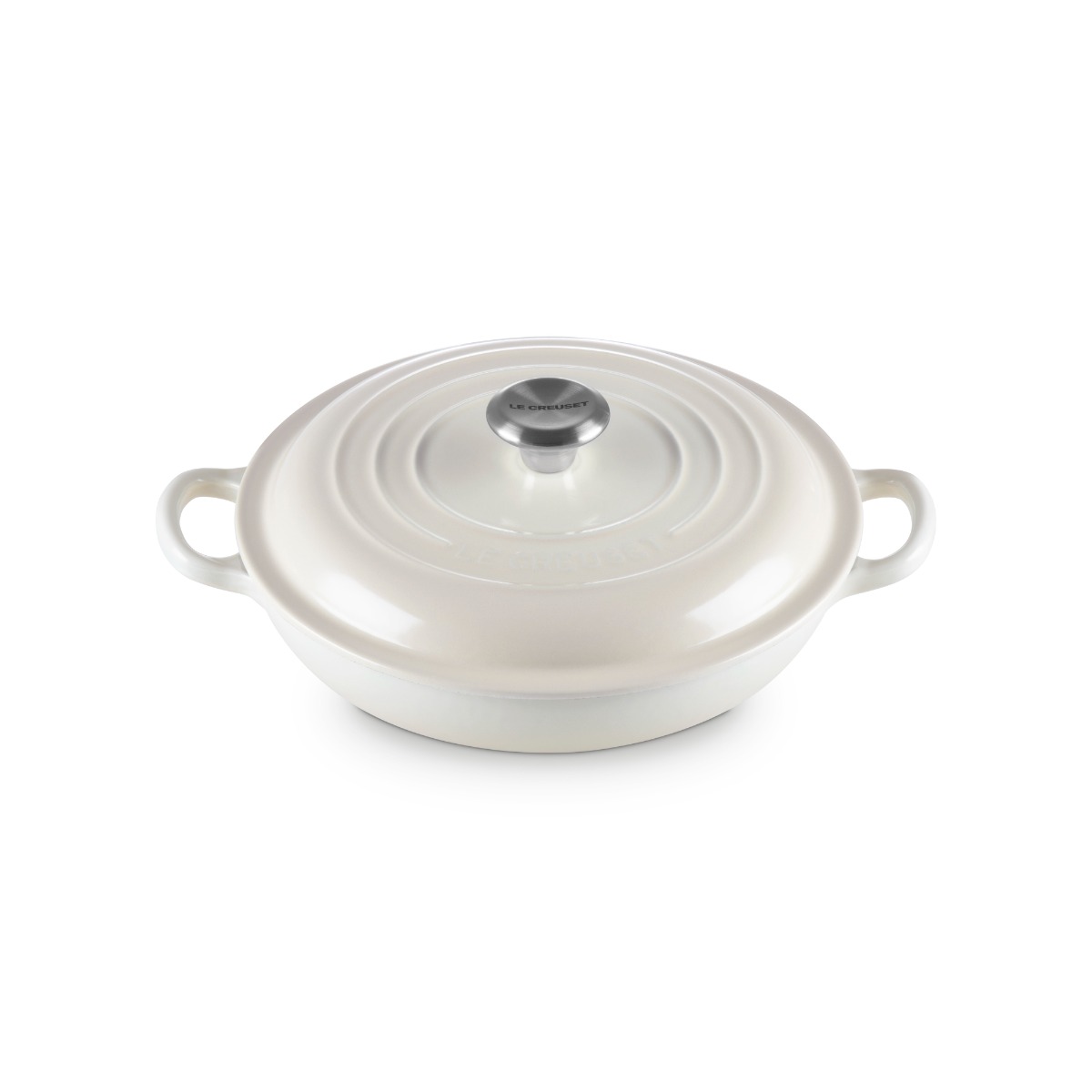 Le Creuset 22cm Signature Shallow Casserole - Meringue 
