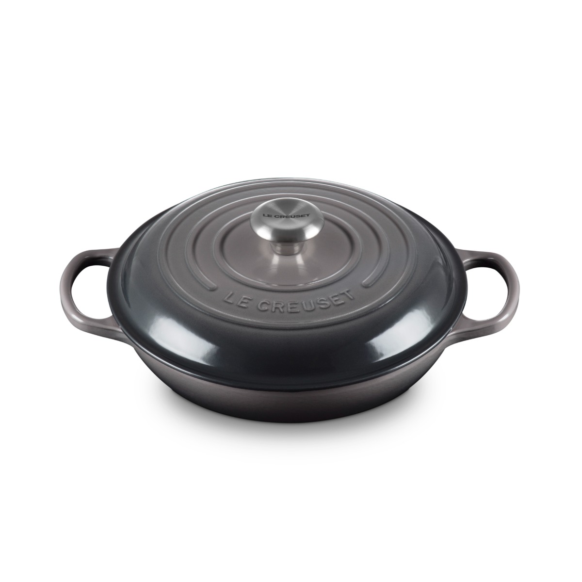 Le Creuset 2118026444 26cm Shallow Casserole - Flint 