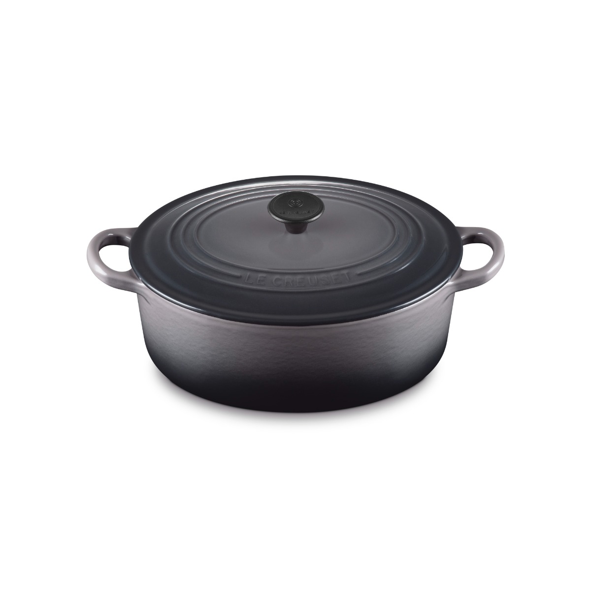 Le Creuset 25002254442461 Classic Cast Iron 25cm Oval Casserole - Flint