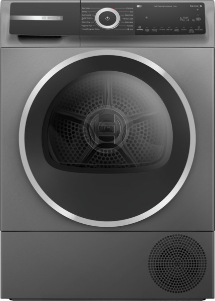Bosch WQH246DRGB Series 6 Heat pump tumble dryer 9kg in Cast iron grey