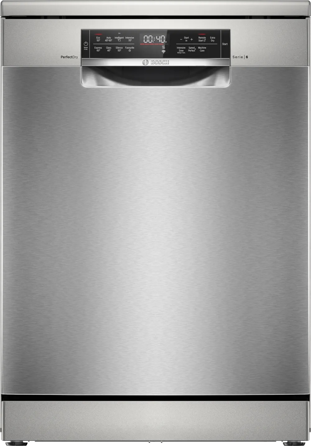 Bosch Series 6 SMS6TCI02G Freestanding Dishwasher 60cm - Silver Inox