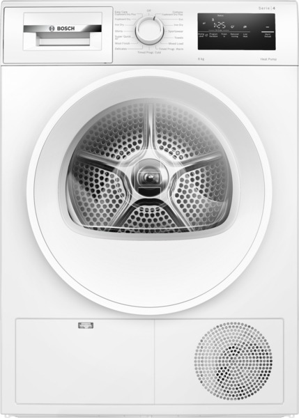 Bosch WTH85225IE Series 4 Heat pump tumble dryer 8kg in White