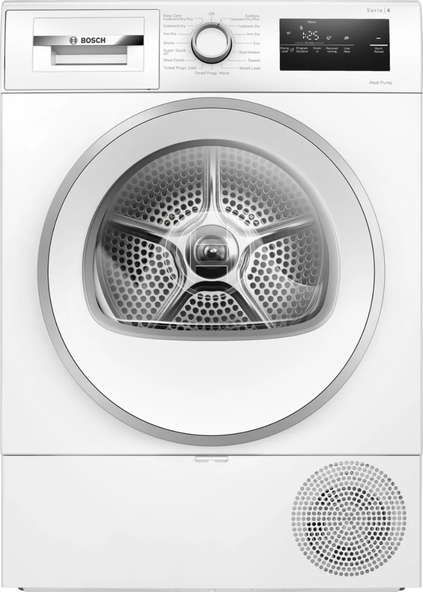 Bosch Series 4 WTH85226GB 8kg Heat Pump Tumble Dryer - White