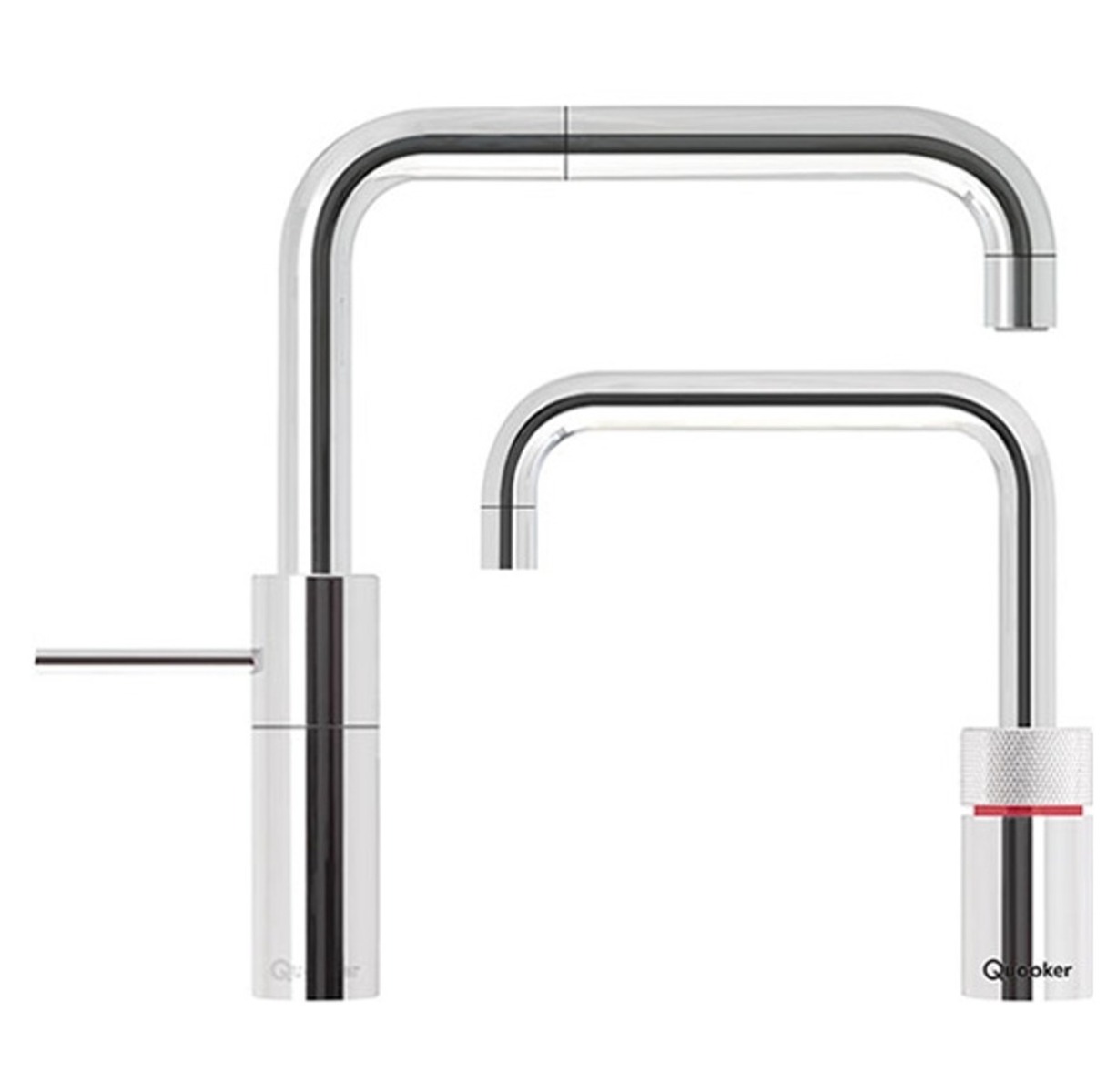 Quooker 3NSCHRTT PRO3 Nordic Square Twintaps chrome 