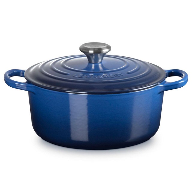 Le Creuset 21177244532430 Signature Round 24cm Casserole - Lapis