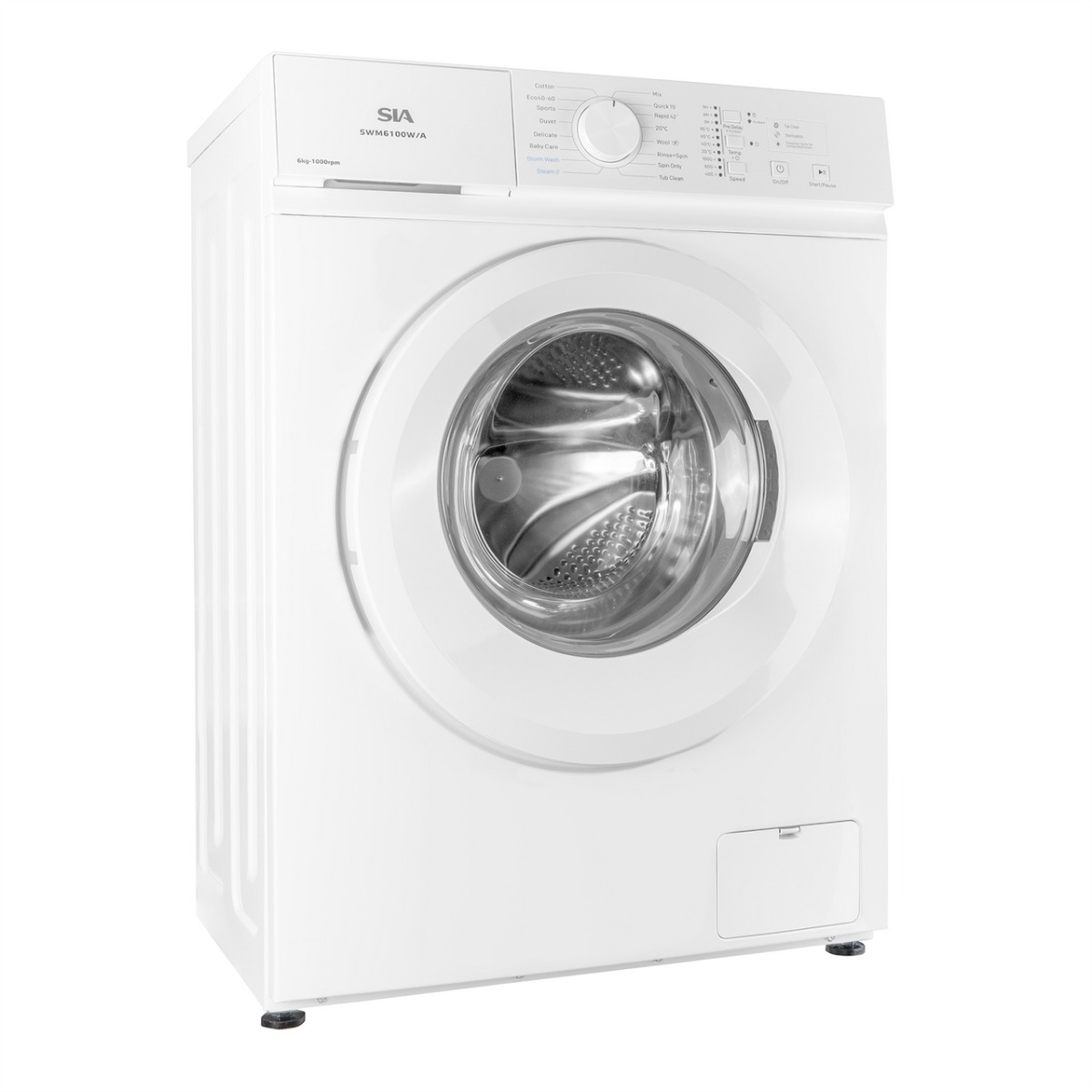 SIA SWM6100W/A Freestanding 6KG Washing Machine - White