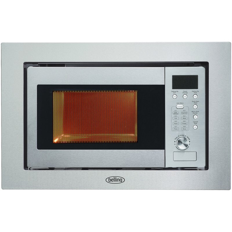 Belling BIMWG6017/STA  444411404 Built-In 17L Microwave With Grill For Wall Cabinet Stainless Steel