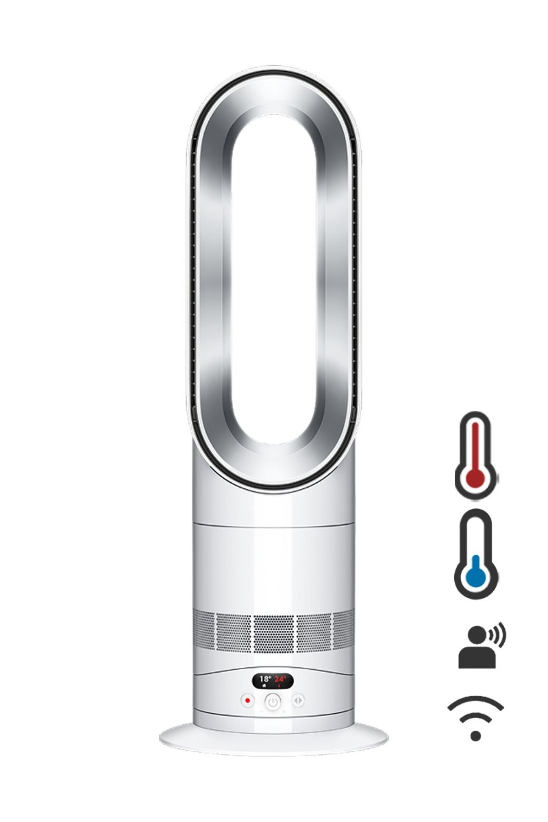 Dyson Hot+Cool HF1 Remote Link Pre-heat Heater & Cooling Fan - White