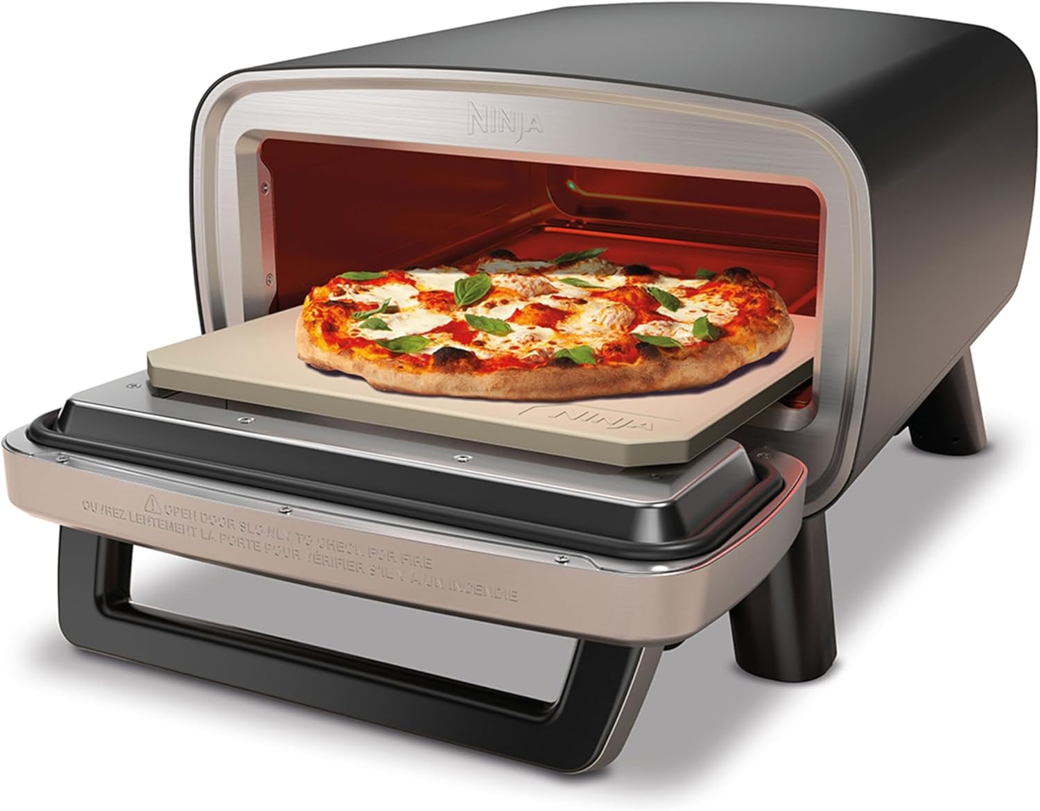 Ninja MO201UK Artisan Electric Outdoor Pizza Oven & Air Fryer - Stainless Steel