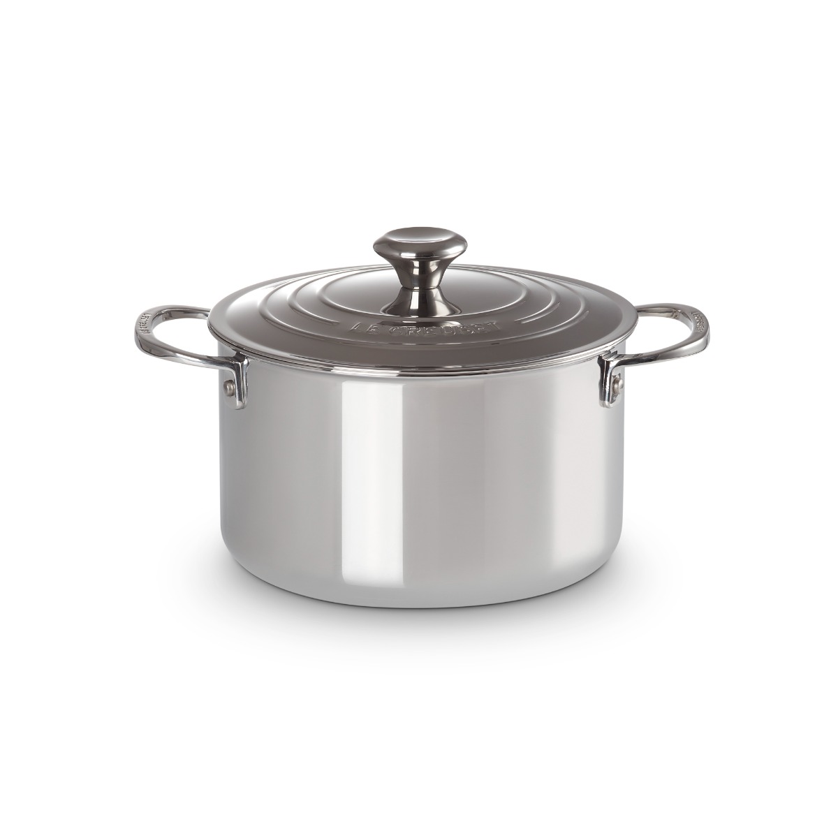 Le Creuset 966006200 20cm Deep Casserole - Stainless Steel