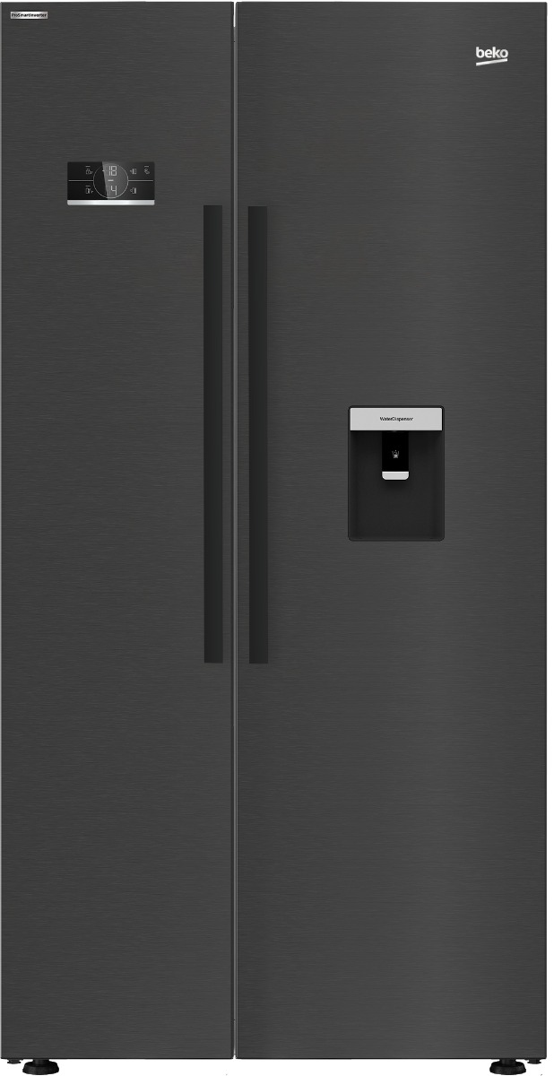 *Display Model* Beko ASD2341VB American Fridge Freezer With In Door Dispenser Black