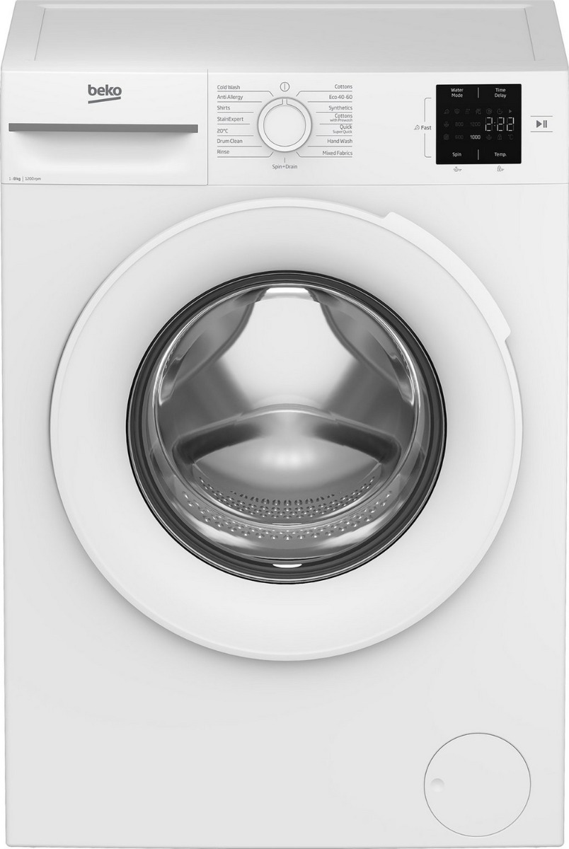 Beko BMN3WT3821W 8Kg 1200 Spin Washing Machine - White