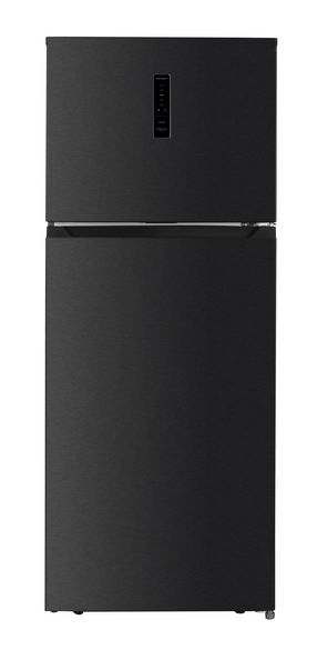 Belling BFF415BKIX Freestanding Combi Fridge Freezer - Black Steel