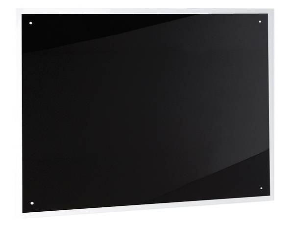 Baumatic BSB7.1BGL 70cm Black Glass Straight Splashback Black