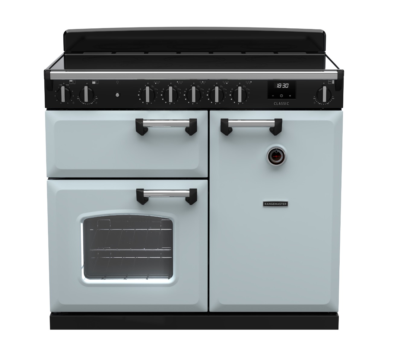 Rangemaster CL100EIPMSB/CM1 Classic 100cm Induction Range Cooker - Misty Blue
