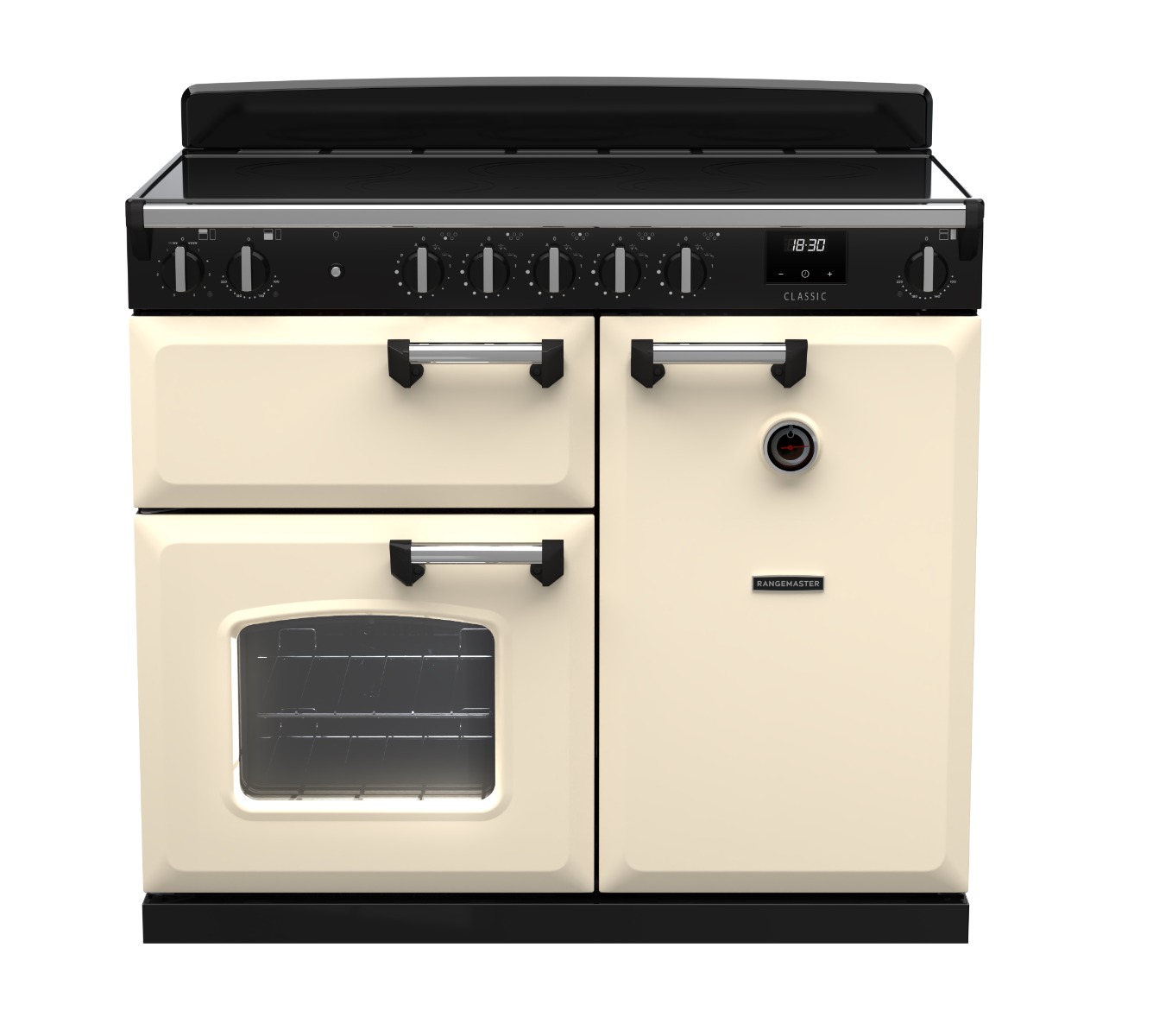 Rangemaster CL100EIPPCR/CM1 Classic 100cm Induction Range Cooker - Pale Cream