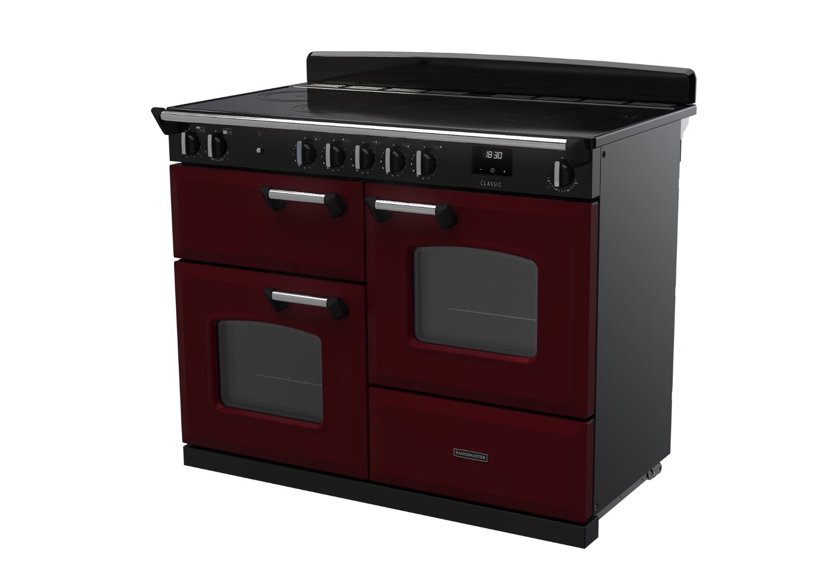 Rangemaster CLO110EIPBOR/CM1 Classic 110cm Induction Range Cooker - Bordeaux