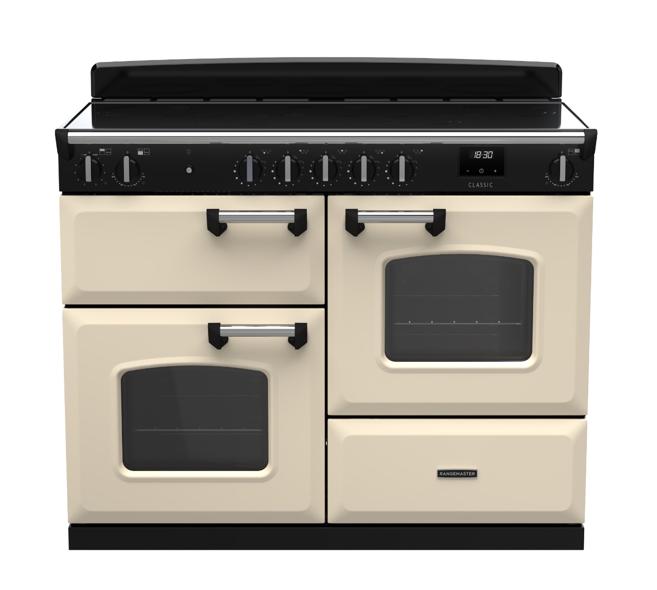Rangemaster CLO110EIPPCR/CM1 Classic 110cm Induction Range Cooker - Pale Cream