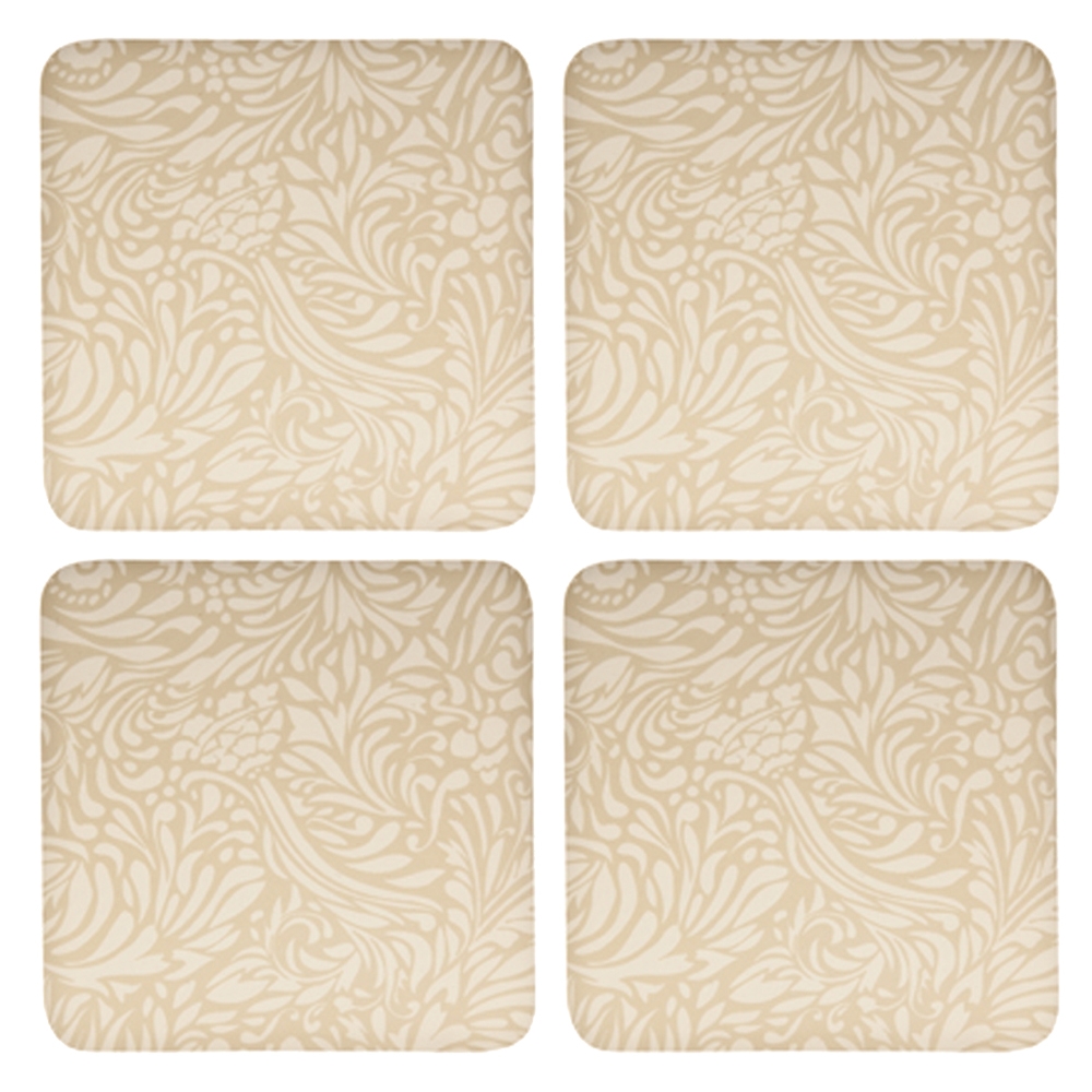 Denby 151011510 Monsoon Lucille Gold Coasters (Set of 4)