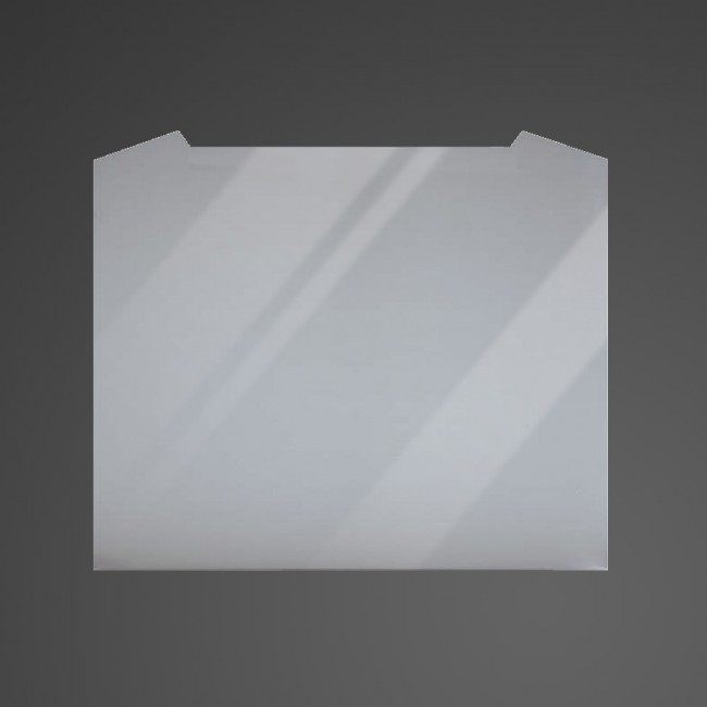 Luxair SP90CVDSG Splash Back 90cm Curved Silver Glass 