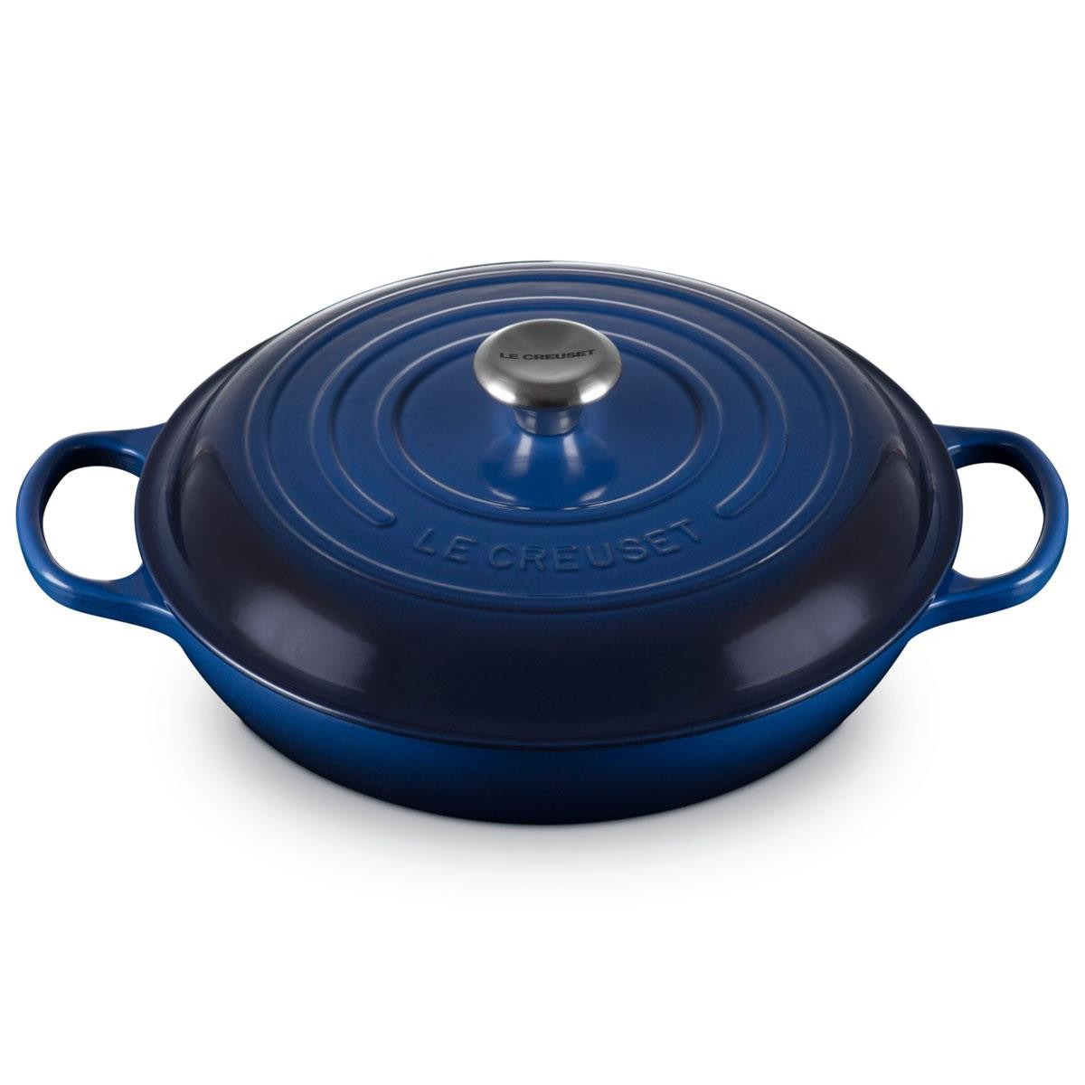 Le Creuset 21180304532430 Signature Shallow 30cm Casserole - Lapis