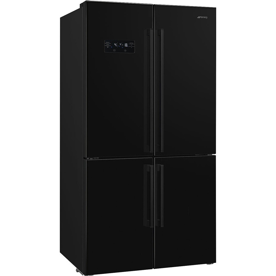 Smeg FQ60NDE American Style Four Door Fridge Freezer - Black