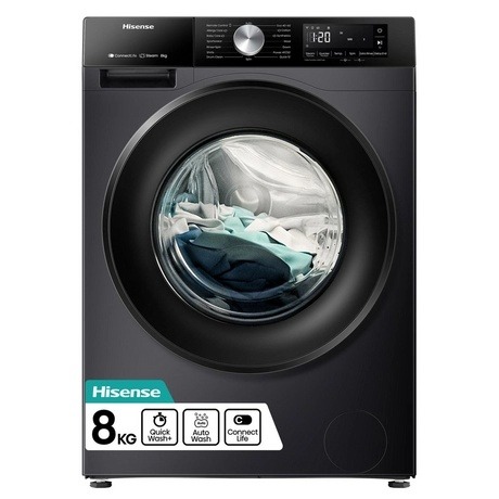 Hisense WF3S8043BB3 8kg 1400 Spin Washing Machine - Black