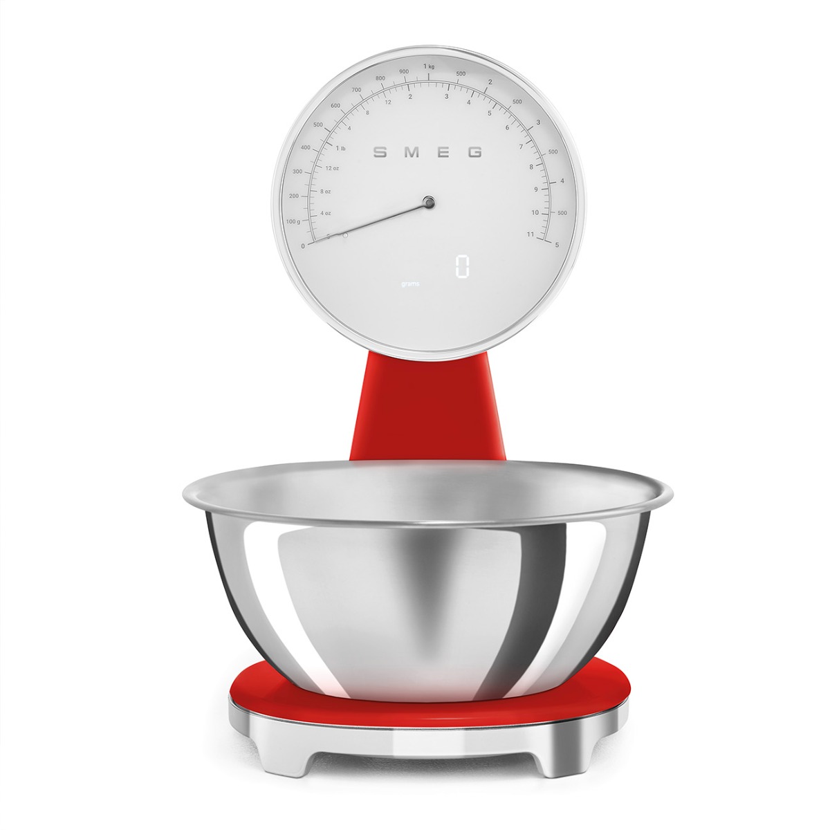 Smeg KSF01RDWW 50s Style Retro Kitchen Scales - Red