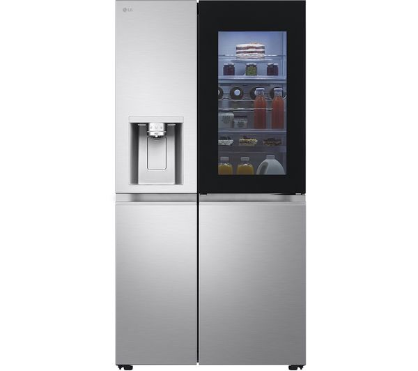 Lg GSXE91BSAD Side-By-Side Refrigerator 628L InstaView - Brushed Steel 