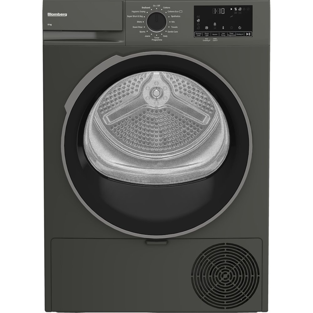 Blomberg LTA18321G 8kg Heat Pump Tumble Dryer - Graphite