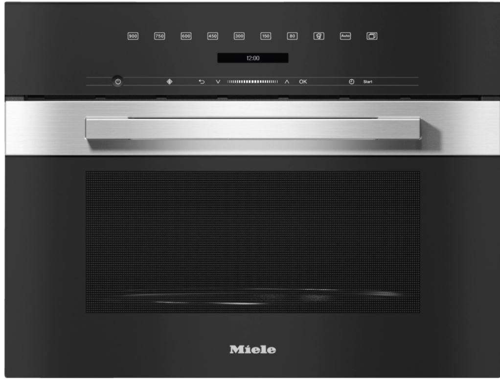 Miele M7244TC Built-in microwave oven - Stainless steel/Clean Steel