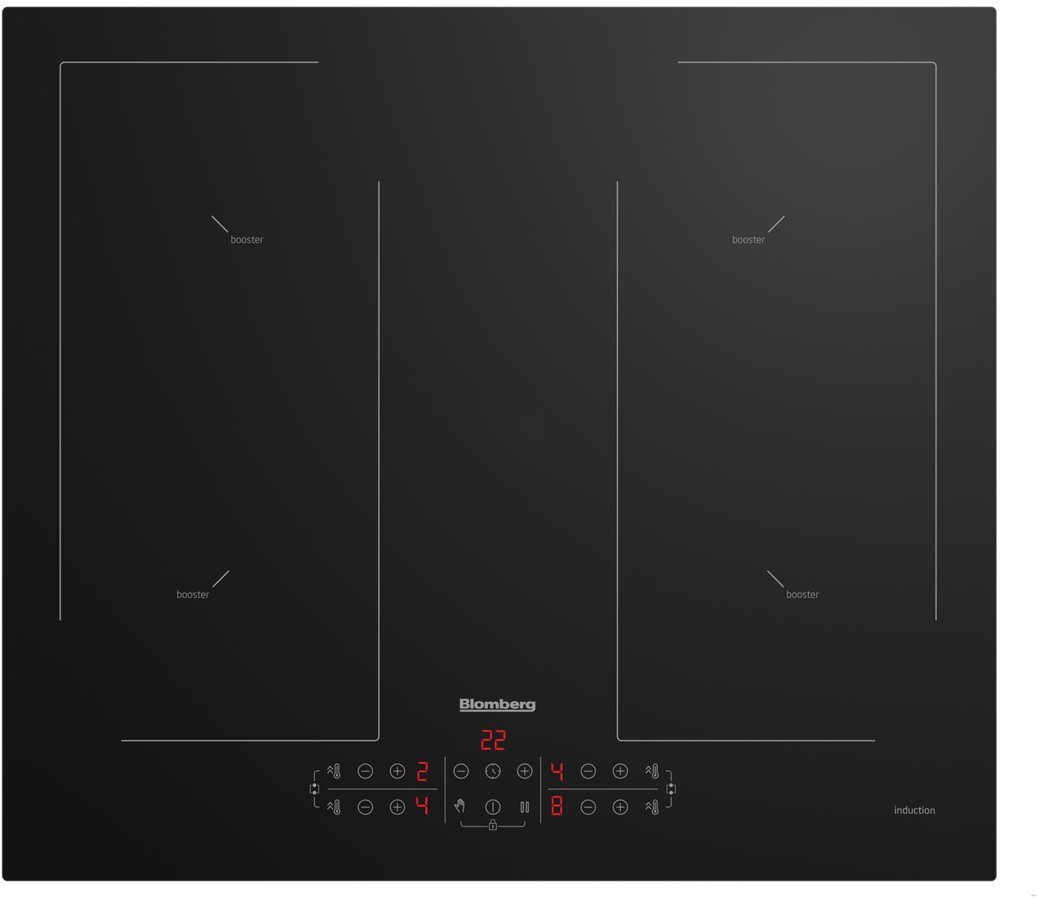 Blomberg MIN54483N 4 Zone Induction Hob Black 