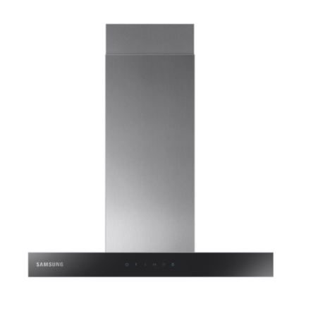 *Display Model* Samsung NK24M5070BS/UR Wall Mount Cooker Hood with Touch Display|60cm - Stainless Steel With Black Glass