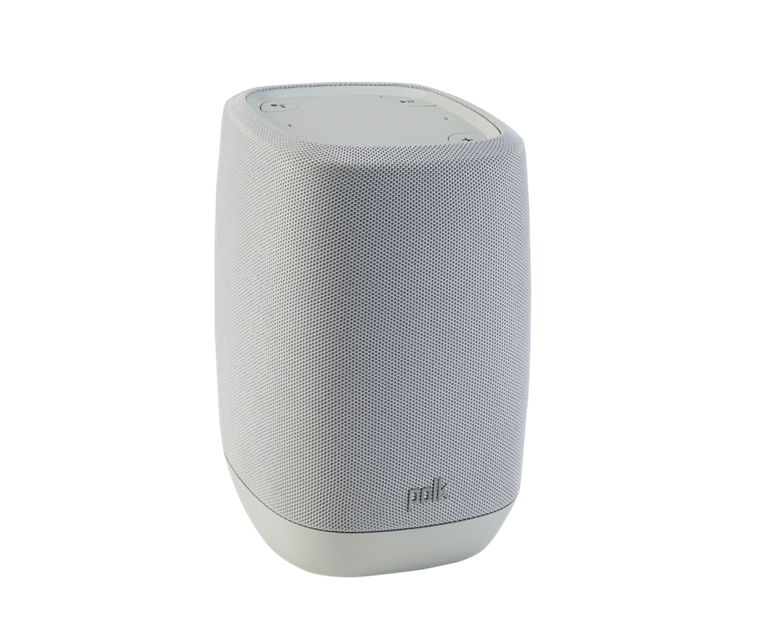 Polk Audio ASSISTUKGY Smart Speaker with the Google Assistant Built-In-Grey